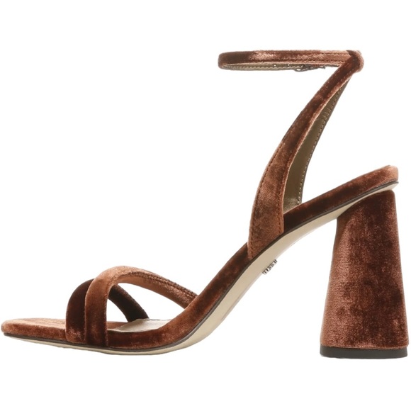 Sam Edelman Kia Leather Heeled Sandal Velvet Size 9.5 NWT - Picture 3 of 15